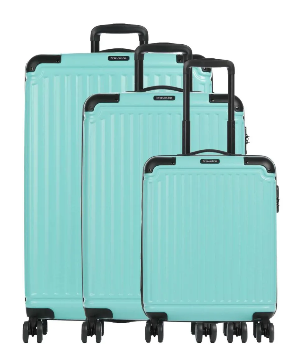 Cruise 4-Rollen Trolley Set türkis 3-tlg.