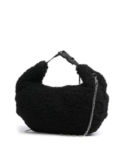 Curls Dagmar Beuteltasche Baumwolle, Kunstfell schwarz