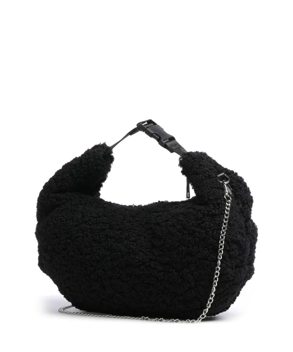 Curls Dagmar Beuteltasche Baumwolle, Kunstfell schwarz