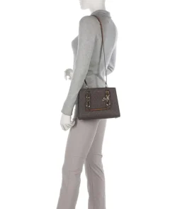 Cynthia Handtasche Canvas dunkelbraun