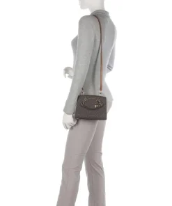 Cynthia Umhängetasche Canvas dunkelbraun