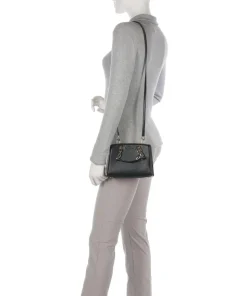 Cynthia Umhängetasche fein genarbtes Rindsleder schwarz