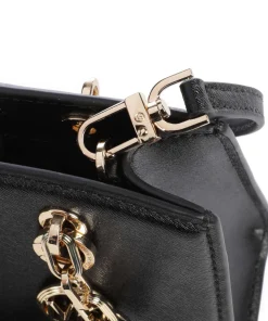 Cynthia Umhängetasche fein genarbtes Rindsleder schwarz