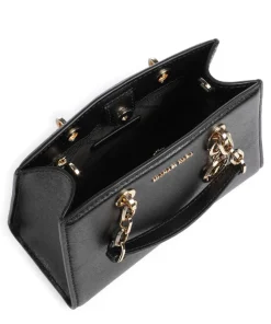 Cynthia Umhängetasche fein genarbtes Rindsleder schwarz