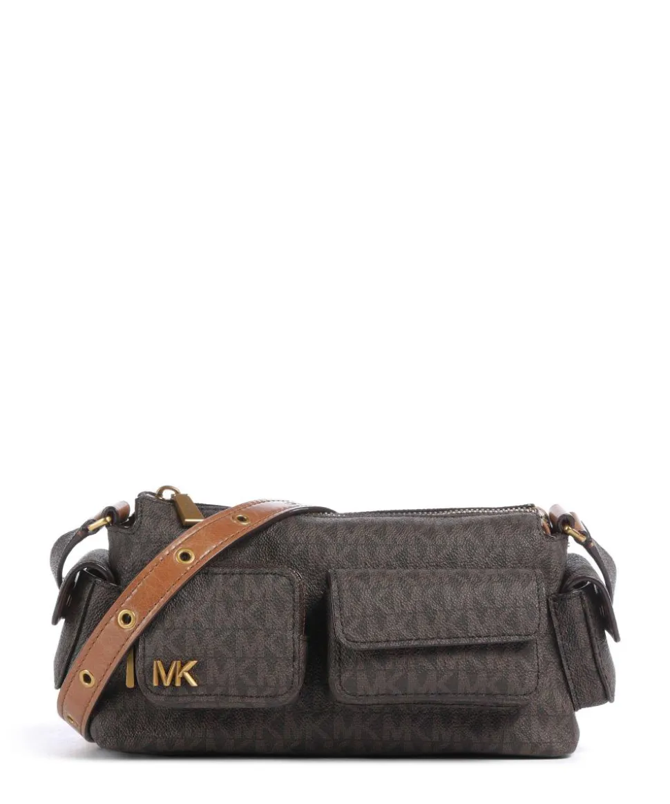 Dakota Small Umhängetasche Lederimitat dunkelbraun