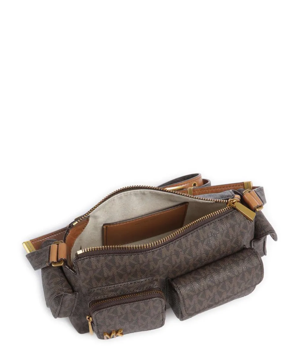 Dakota Small Umhängetasche Lederimitat dunkelbraun