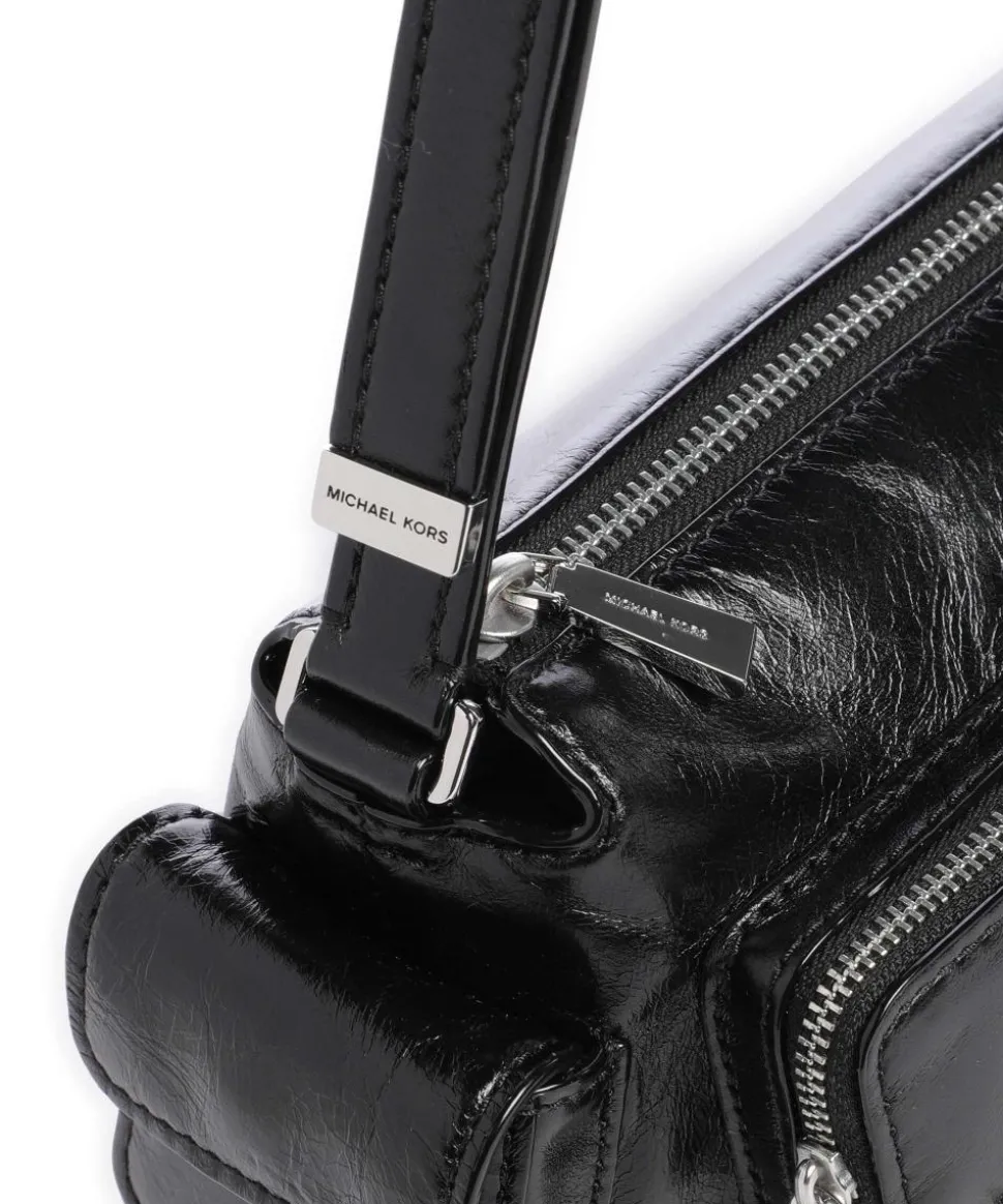 Dakota Small Umhängetasche fein genarbtes Rindsleder schwarz