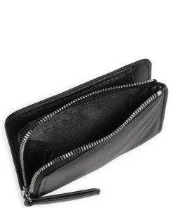 Dalia Hamburg Geldbörse weiches Rindsleder schwarz