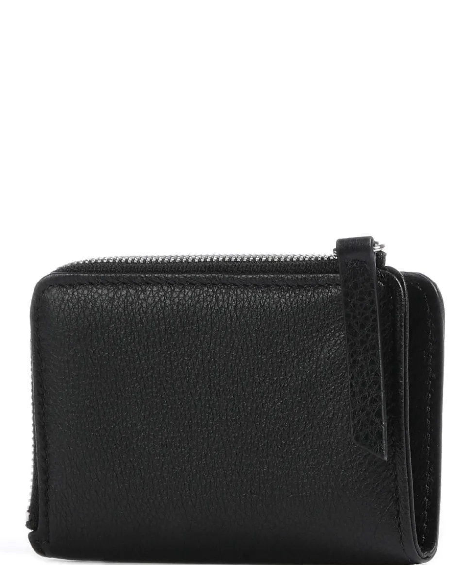 Dalia Hamburg Geldbörse weiches Rindsleder schwarz
