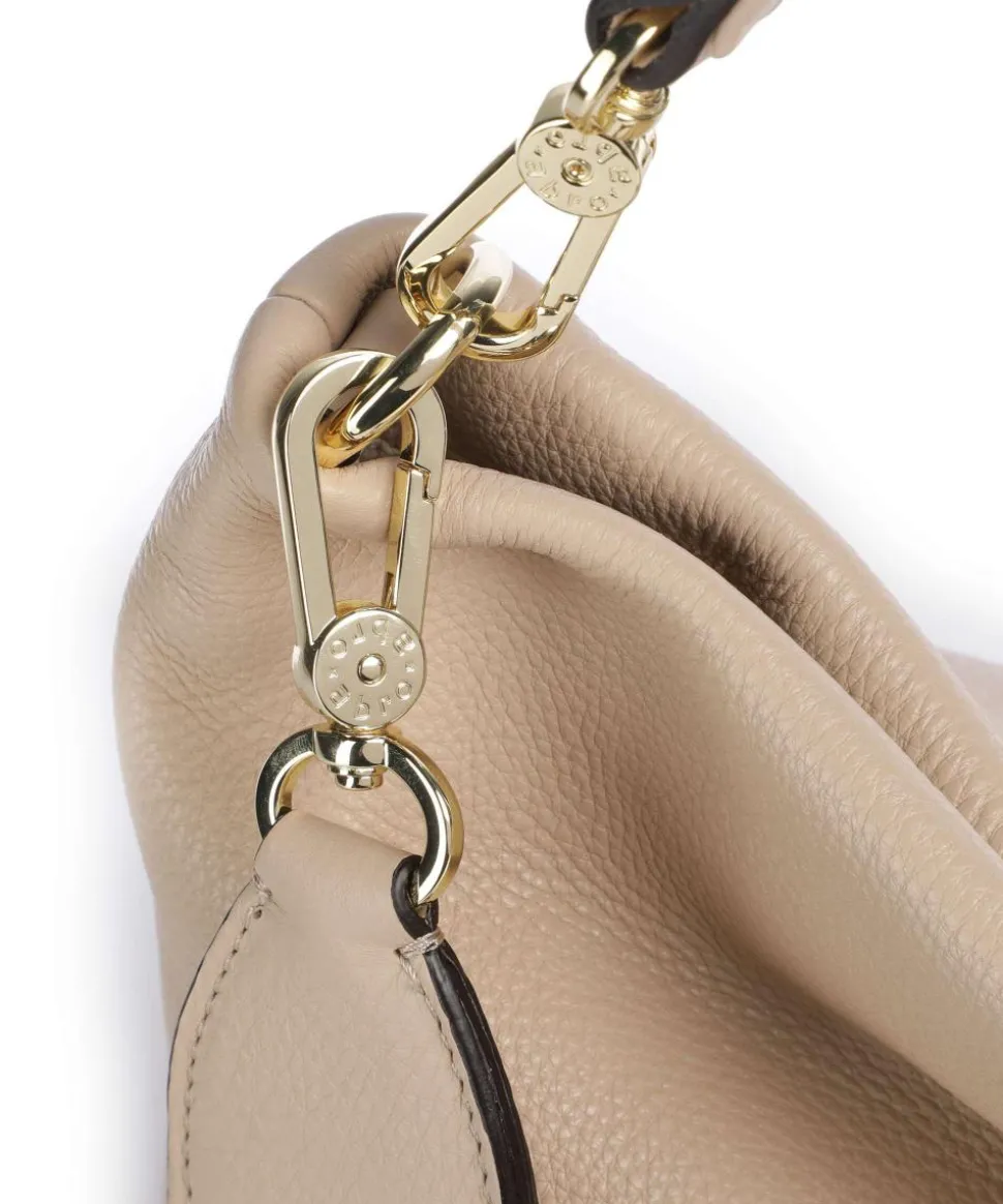 Dalia Kaia Beuteltasche genarbtes Rindsleder beige