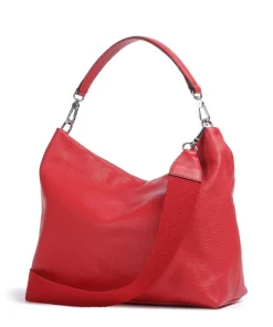 Dalia Kaia Beuteltasche genarbtes Rindsleder rot