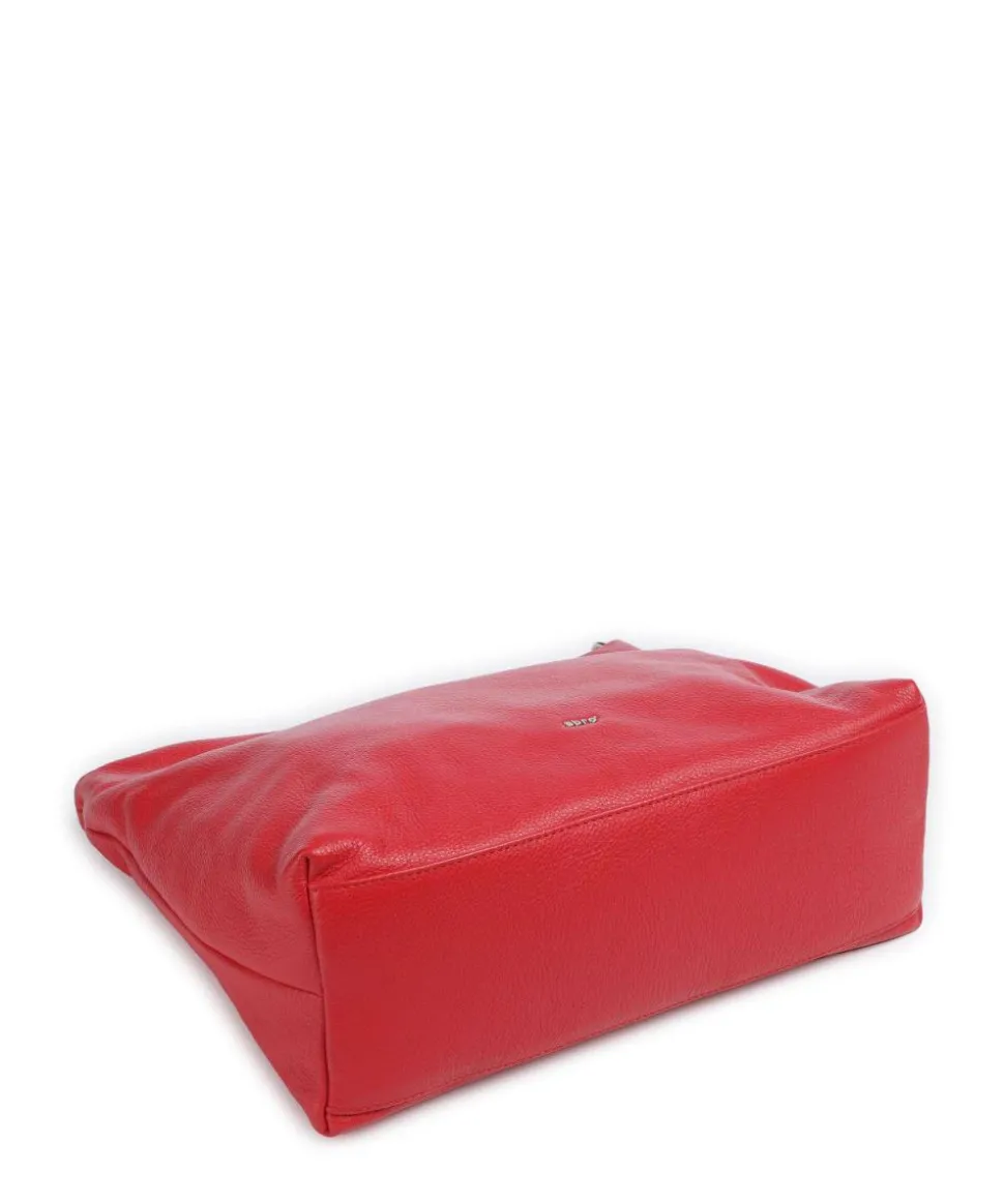 Dalia Kaia Beuteltasche genarbtes Rindsleder rot