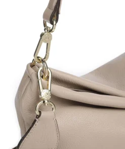 Dalia Kaia Beuteltasche genarbtes Leder beige