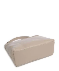 Dalia Kaia Beuteltasche genarbtes Leder beige