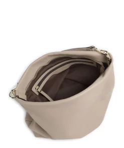 Dalia Kaia Beuteltasche genarbtes Leder beige