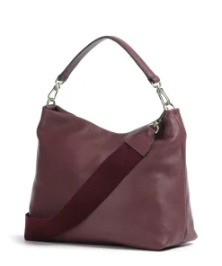 Dalia Kaia Beuteltasche genarbtes Leder wein