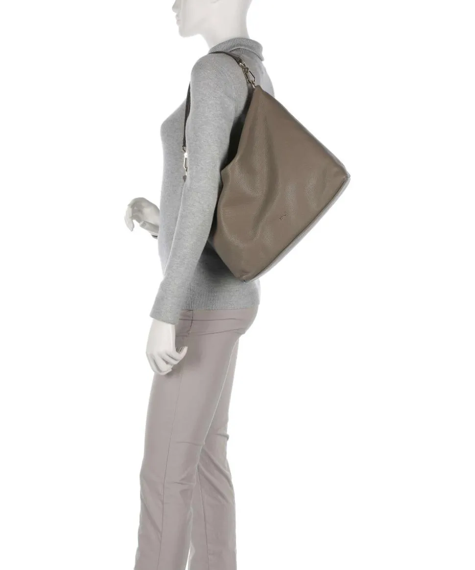 Dalia Kaia Beuteltasche weiches Rindsleder taupe