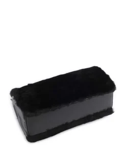 Dalia L Umhängetasche Textil, genarbtes Leder schwarz