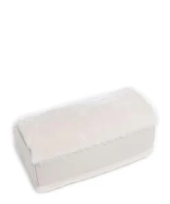 Dalia L Umhängetasche Textil, genarbtes Leder weiß