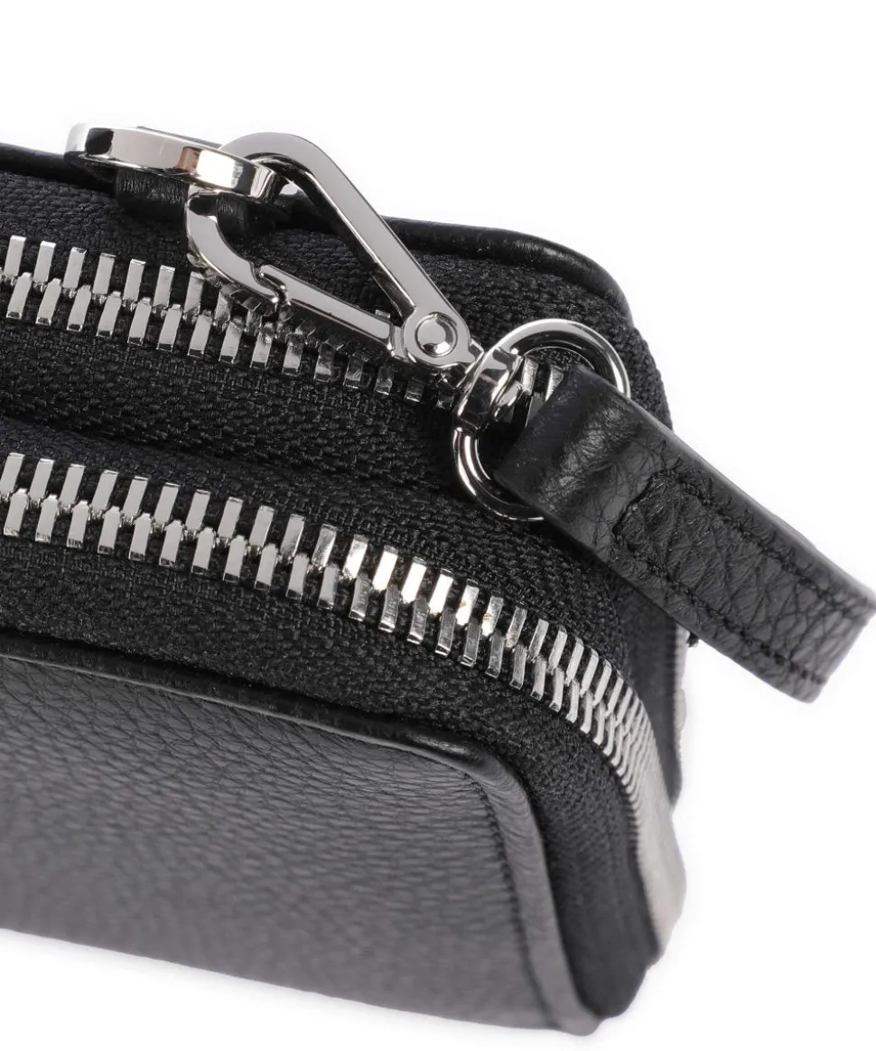 Dalia Lia Geldbörse genarbtes Leder schwarz