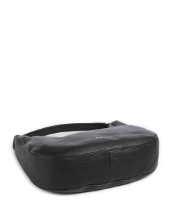 Dalia Mia Beuteltasche genarbtes Leder schwarz