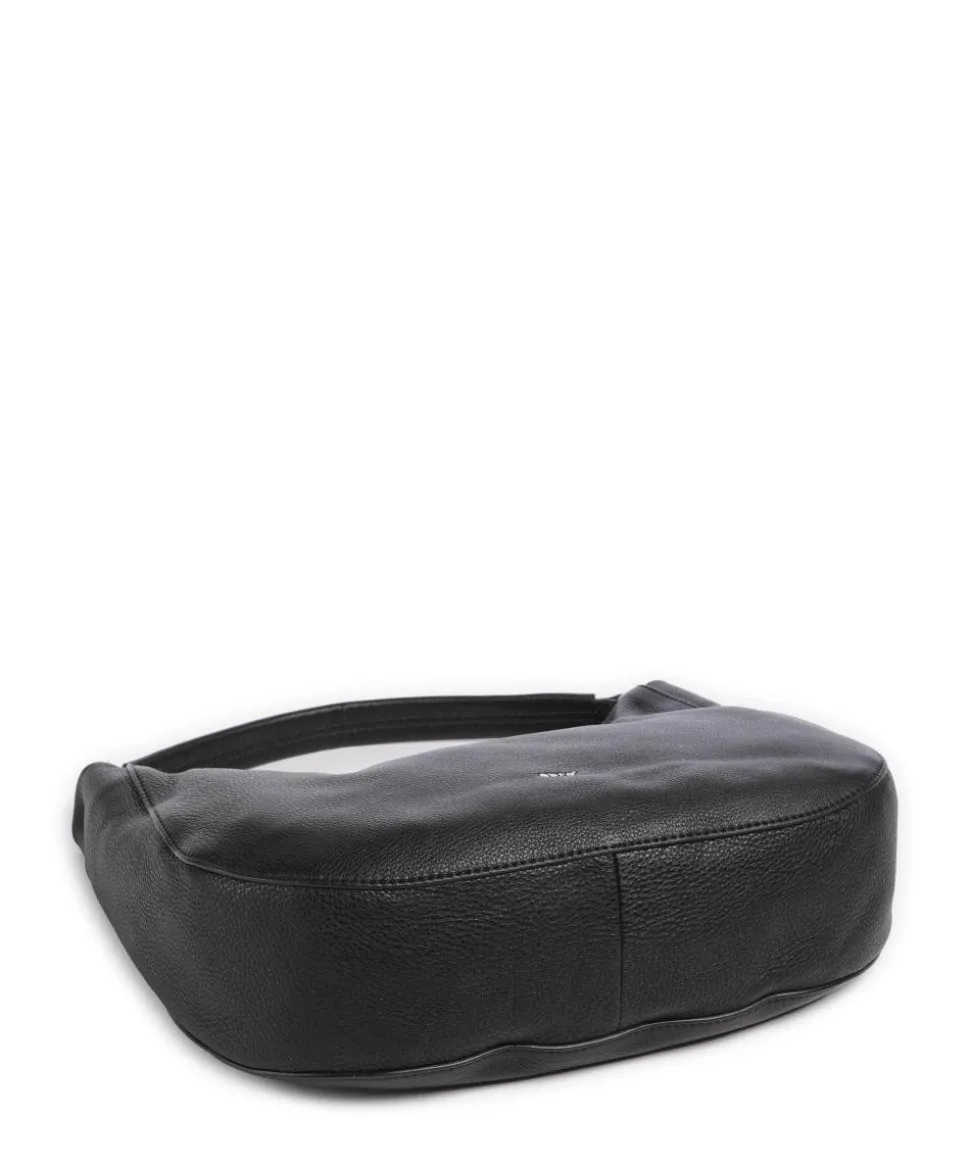 Dalia Mia Beuteltasche genarbtes Leder schwarz