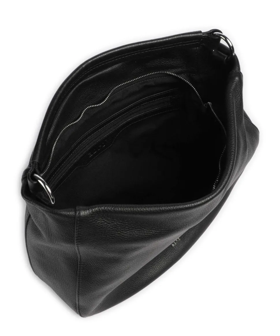 Dalia Mia Beuteltasche genarbtes Leder schwarz