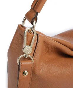 Dalia Mia Beuteltasche genarbtes Leder braun