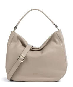 Dalia Mia Beuteltasche genarbtes Leder beige