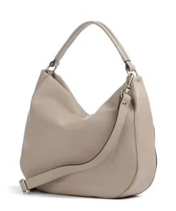 Dalia Mia Beuteltasche genarbtes Leder beige