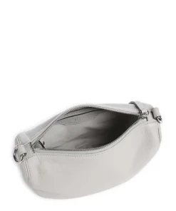 Dalia Mina Umhängetasche genarbtes Rindsleder hellgrau