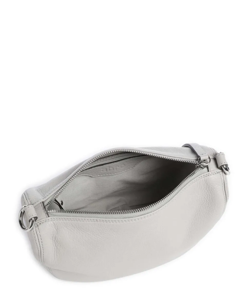 Dalia Mina Umhängetasche genarbtes Rindsleder hellgrau