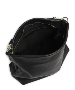 Dalia Soley Beuteltasche genarbtes Leder schwarz