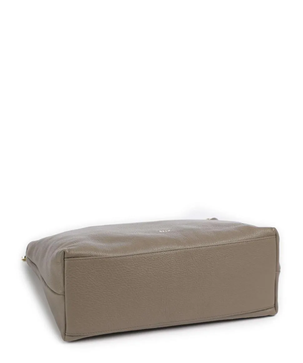 Dalia Soley Beuteltasche genarbtes Leder taupe