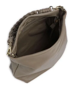 Dalia Soley Beuteltasche genarbtes Leder taupe