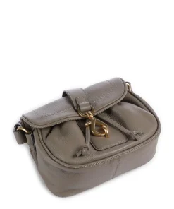 Dalia Star Saddle Umhängetasche genarbtes Leder taupe