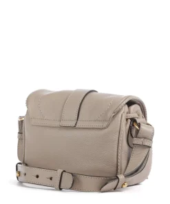 Dalia Star Saddle Umhängetasche genarbtes Leder beige