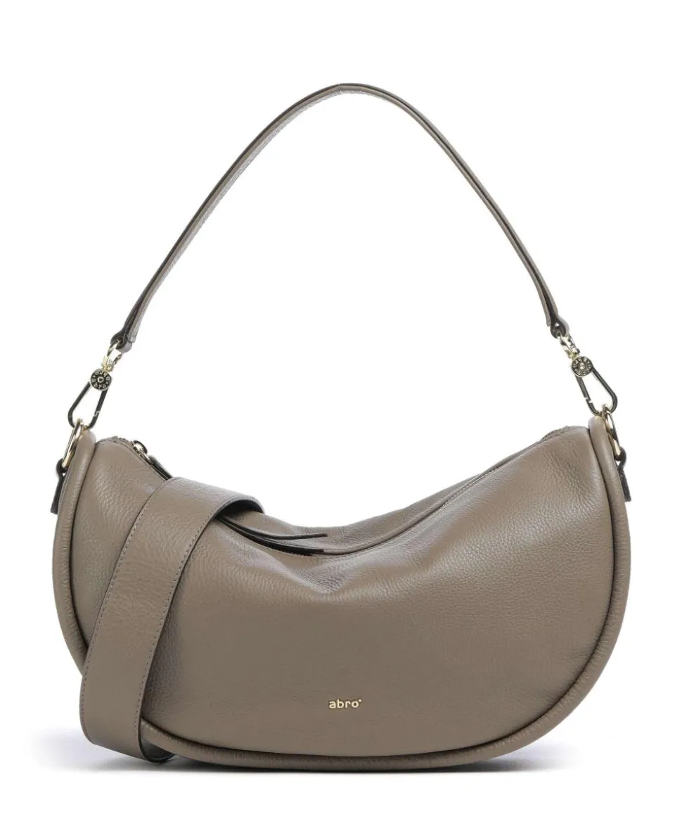 Dalia Willow Beuteltasche genarbtes Leder taupe