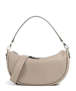 Dalia Willow Beuteltasche genarbtes Leder beige