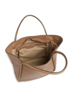 Dalia Willow Shopper genarbtes Leder cognac