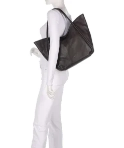 Dalia Willow Shopper genarbtes Leder dunkelbraun