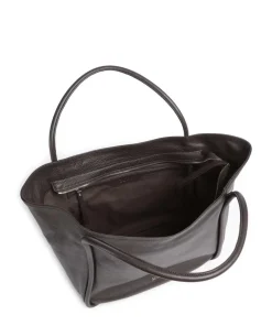 Dalia Willow Shopper genarbtes Leder dunkelbraun