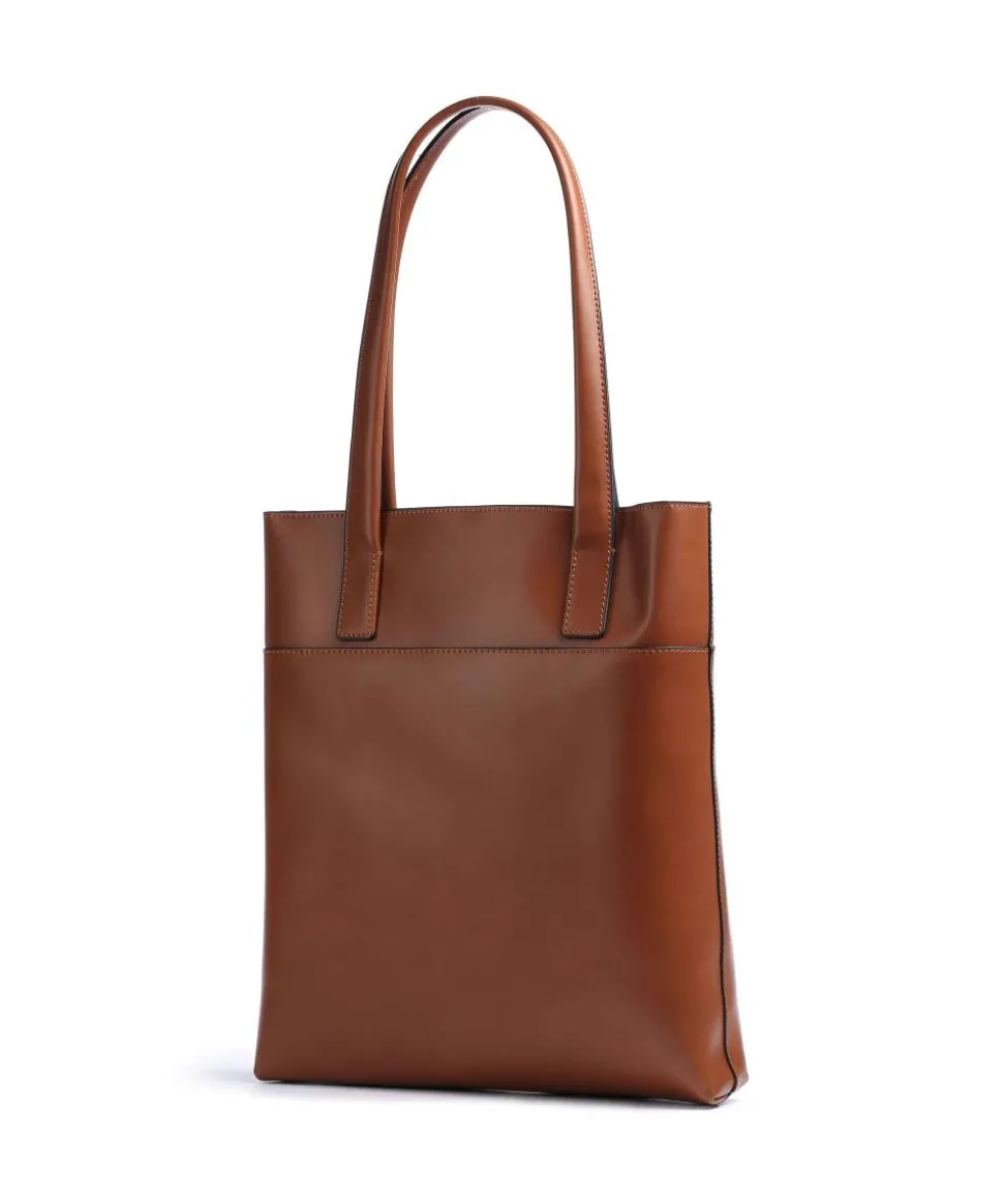 Dama Sara Shopper glattes Rindsleder cognac