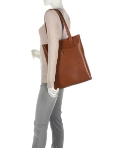 Dama Sara Shopper glattes Rindsleder cognac