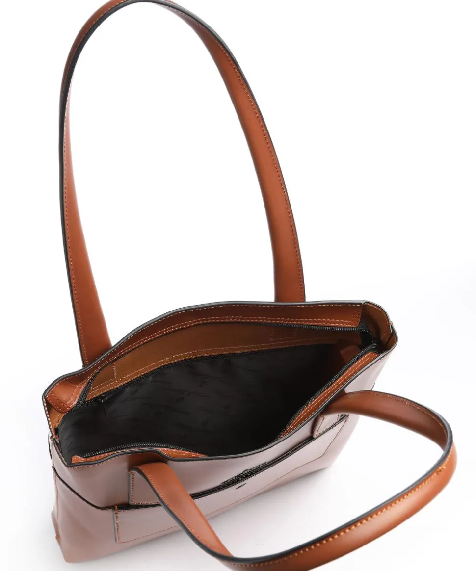 Dama Sara Shopper glattes Rindsleder cognac