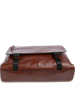 Damiano Aktentasche 14″ fein genarbtes Rindsleder braun