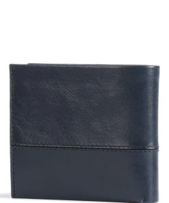 Damiano RFID Geldbörse fein genarbtes Rindsleder dunkelblau