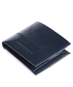 Damiano RFID Geldbörse fein genarbtes Rindsleder dunkelblau