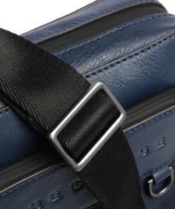 Damiano Umhängetasche fein genarbtes Rindsleder dunkelblau