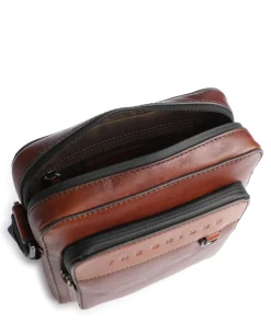 Damiano Umhängetasche fein genarbtes Rindsleder braun